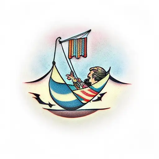 Hammock And Little Marbles In It