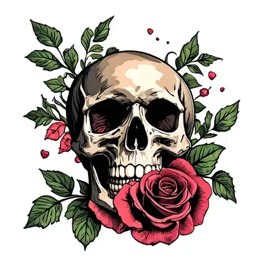 Skull And Roses