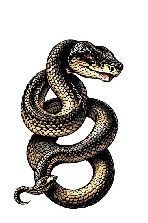 Snake On Shoulders Wrap