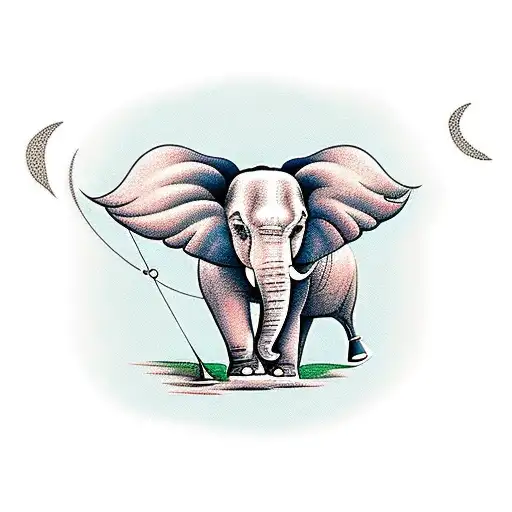 Elephant Depicting Mother Daugher Relationship