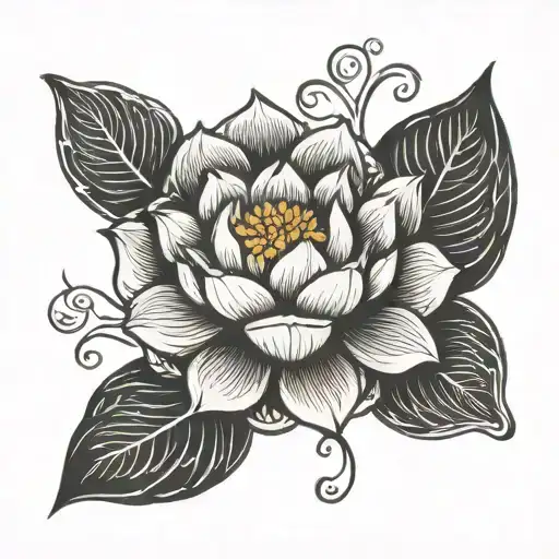 Lotus Flower Wrist Tattoo Design
