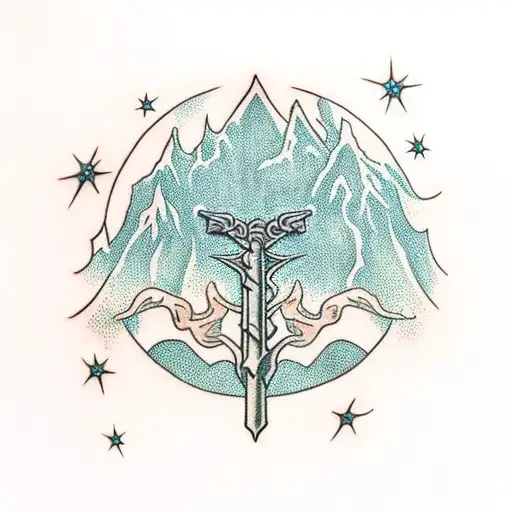 Gondor Tree With Sword