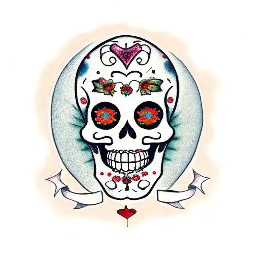 Raggedy Andy Sugar Skull