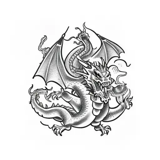 Dragon Fighting Firefighters