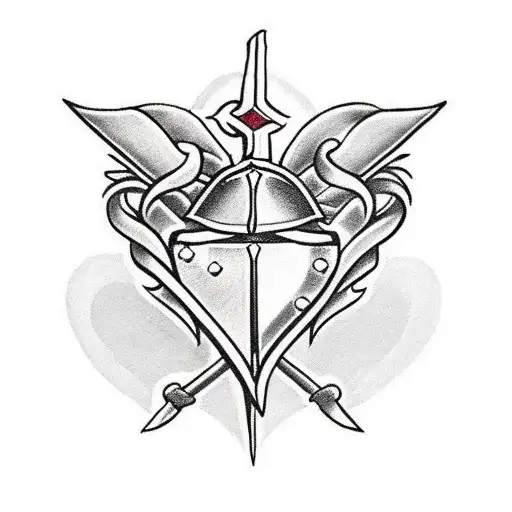 A Dagger Piercing Three Hearts