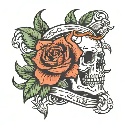 Skull Rose Anker Wilma
