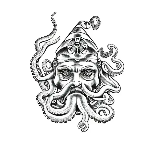 Poseidon With Octopus