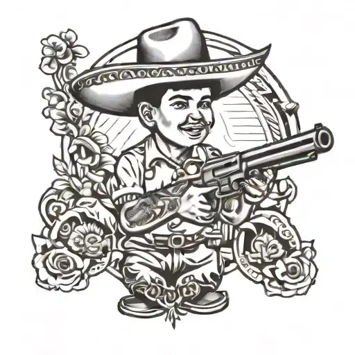 Mexican Boy Had A Shooting Gun