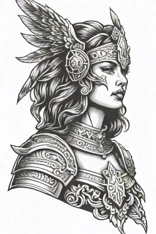 Ebony Warrior Valkyrie