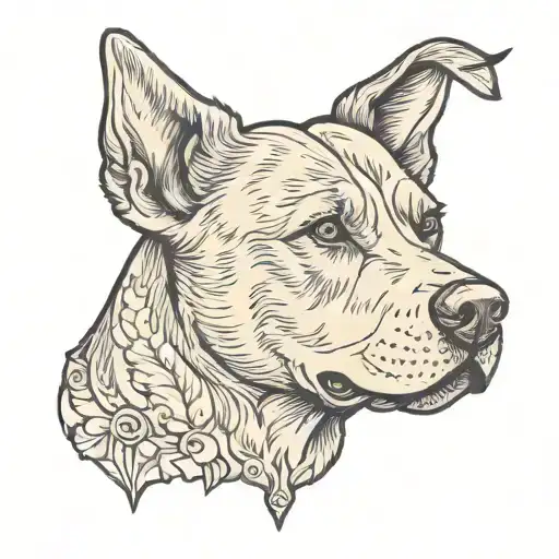 Grey Pitbull With German Shepherd Ears