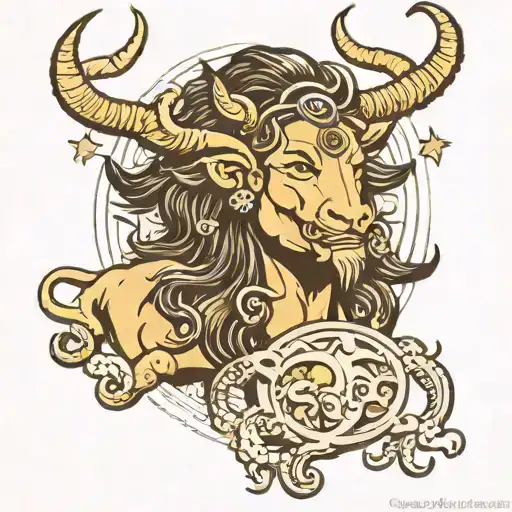 Lord Shiva And Zodiac Taurus Bull