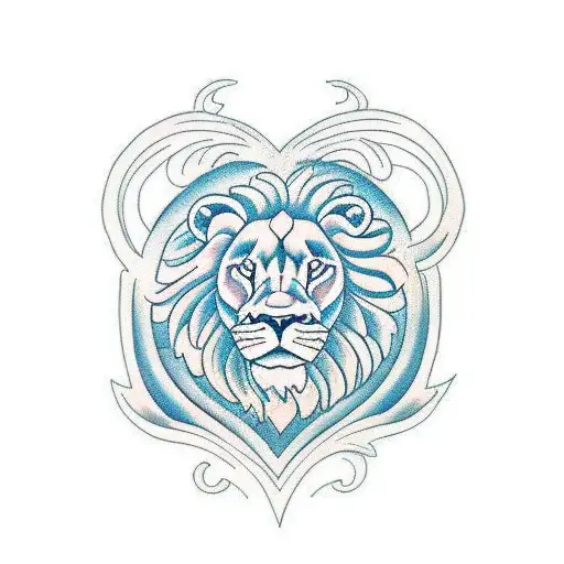 Waves Lion Clock Dove