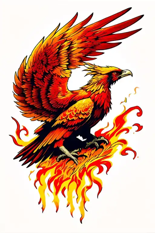 Phoenix Rising From The Ashes