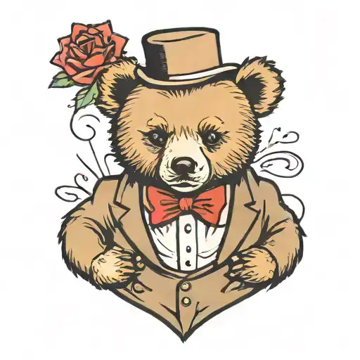 Baby Bear In A Tuxedo