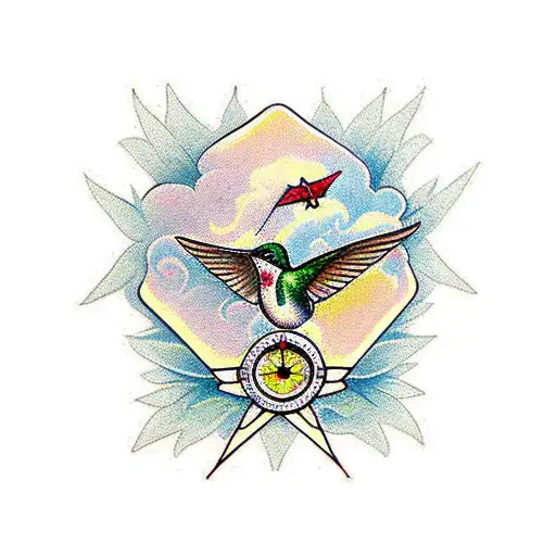 Hummingbird Compass Flowers