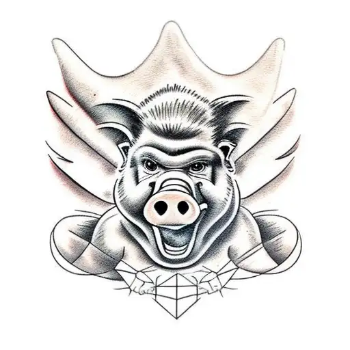 Pig With Wings And A Gorilla