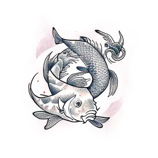 Aries And Koi Fish