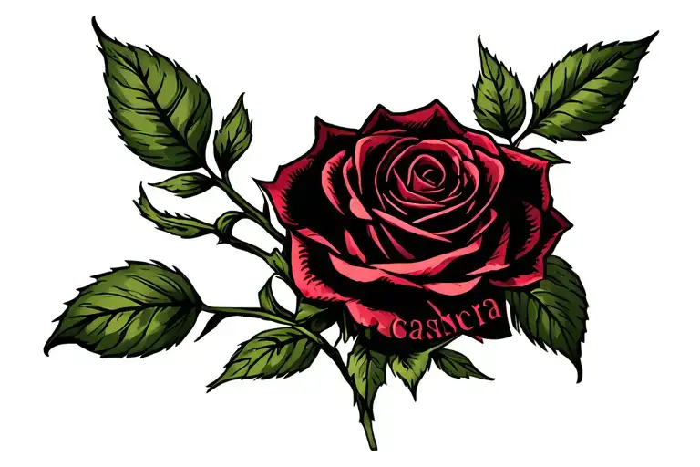 Rose With Name Cassandra
