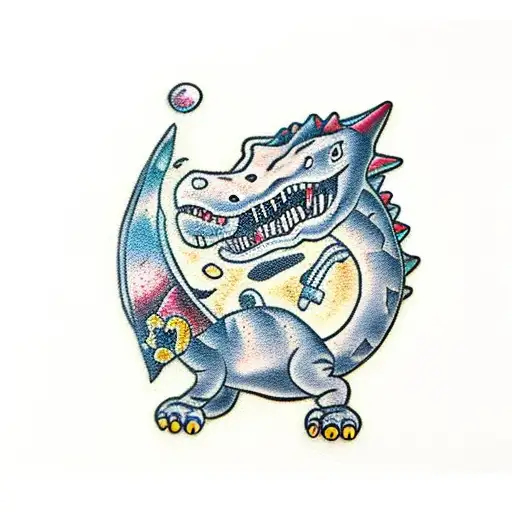 Cute Dinosaur With Cowboy Hat