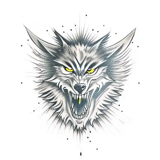 Lone Wolf With Fear In His Eyes