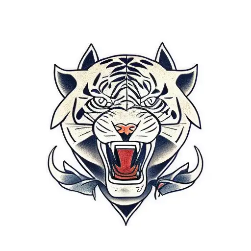 Panther & Tiger Fighting