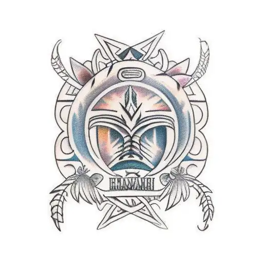 Hawaiian Tribal With The Name Leialoha