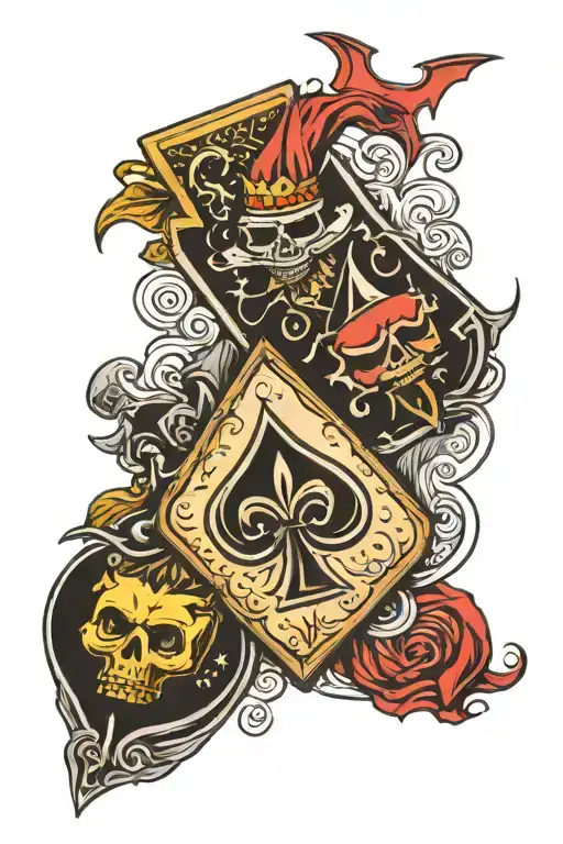 Bat And Ace Of Spades