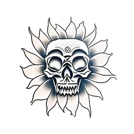 Skull Sunflower