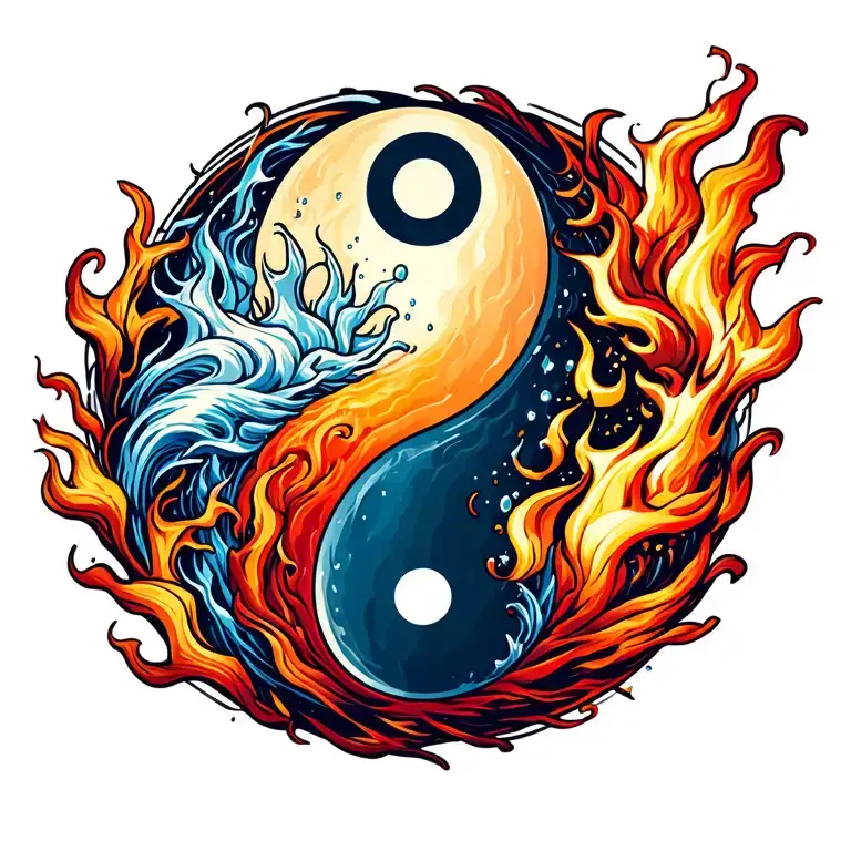 Fire And Ice Yin Yang