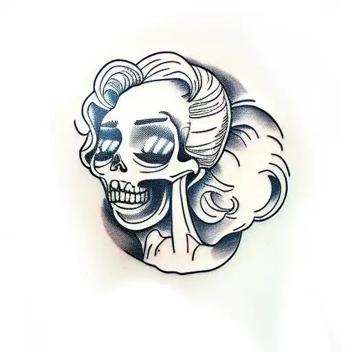 Marilyn Monroe Skull