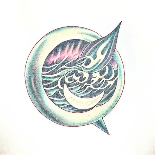 A Witchy Moon Surrounded By Swirling Smoke And Sage