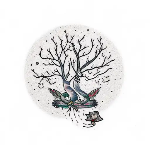 Atree With Adhd In The Branches And Music