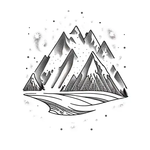 A Dj Mixing Music With A Snowy Mountain Backdrop