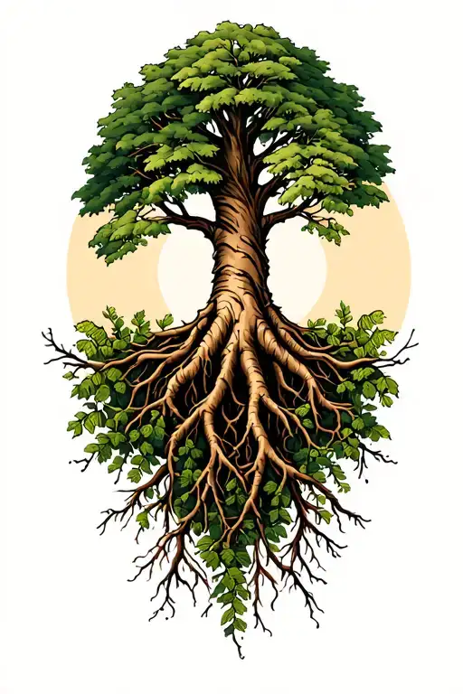 Family Tree With Root System