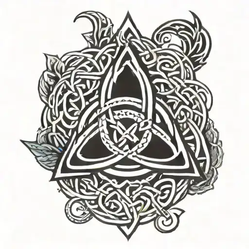 A Celtic Knot Design Incorporating Elements Of Leadership Symbols