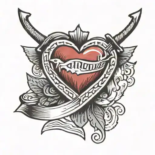 Heart With Arrow Cattle Brand