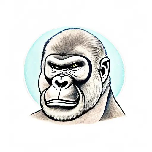 Big Gorilla Holding A Spray Can