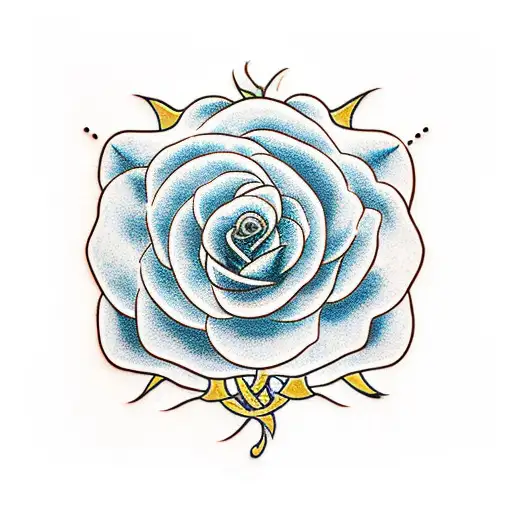 A Traditional-style Cross Entwined With Thorny Rose Vines