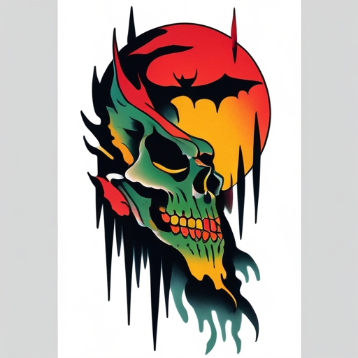 Fallen Night Tattoo idea