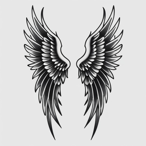 Ethereal Wings Tattoo idea