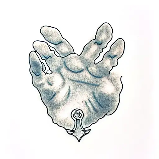 Cat Paw In Purple Heart