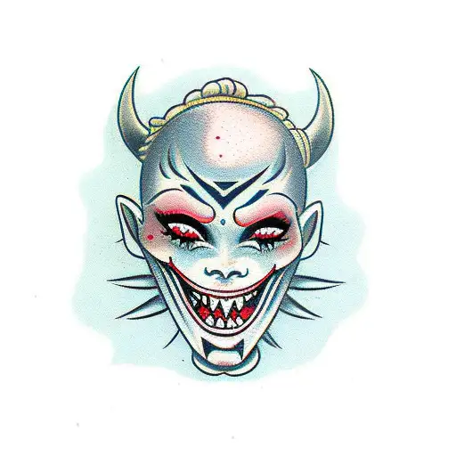 The Face Of A Demon Girl