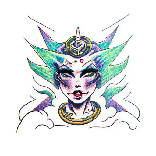 Cuberpunk Demon Girl