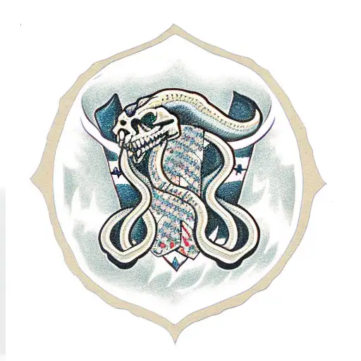 Join Or Die Snake With Sic Semper Tyrannis