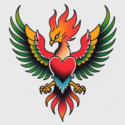 Phoenix’s Heart of the Storm Tattoo idea