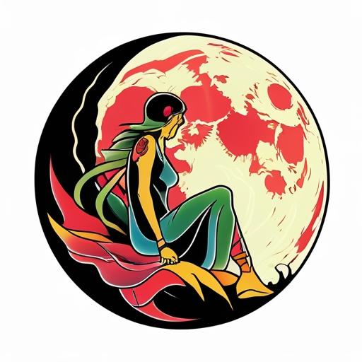 Moonlit Mirage Tattoo idea