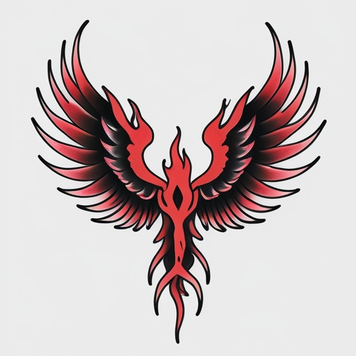 Crimson Wings of Fire Tattoo idea
