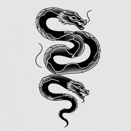 Celestial Serpent’s Path Tattoo idea