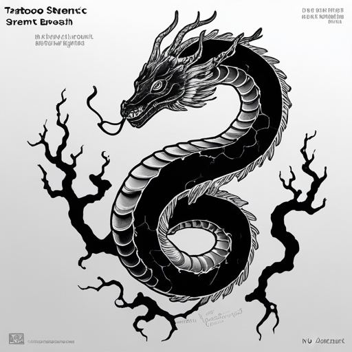 Moonlit Serpent’s Breath Tattoo idea