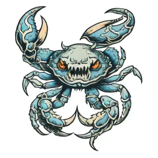 Halloween Moon Crab Wearing